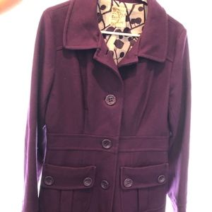 Purple winter coat